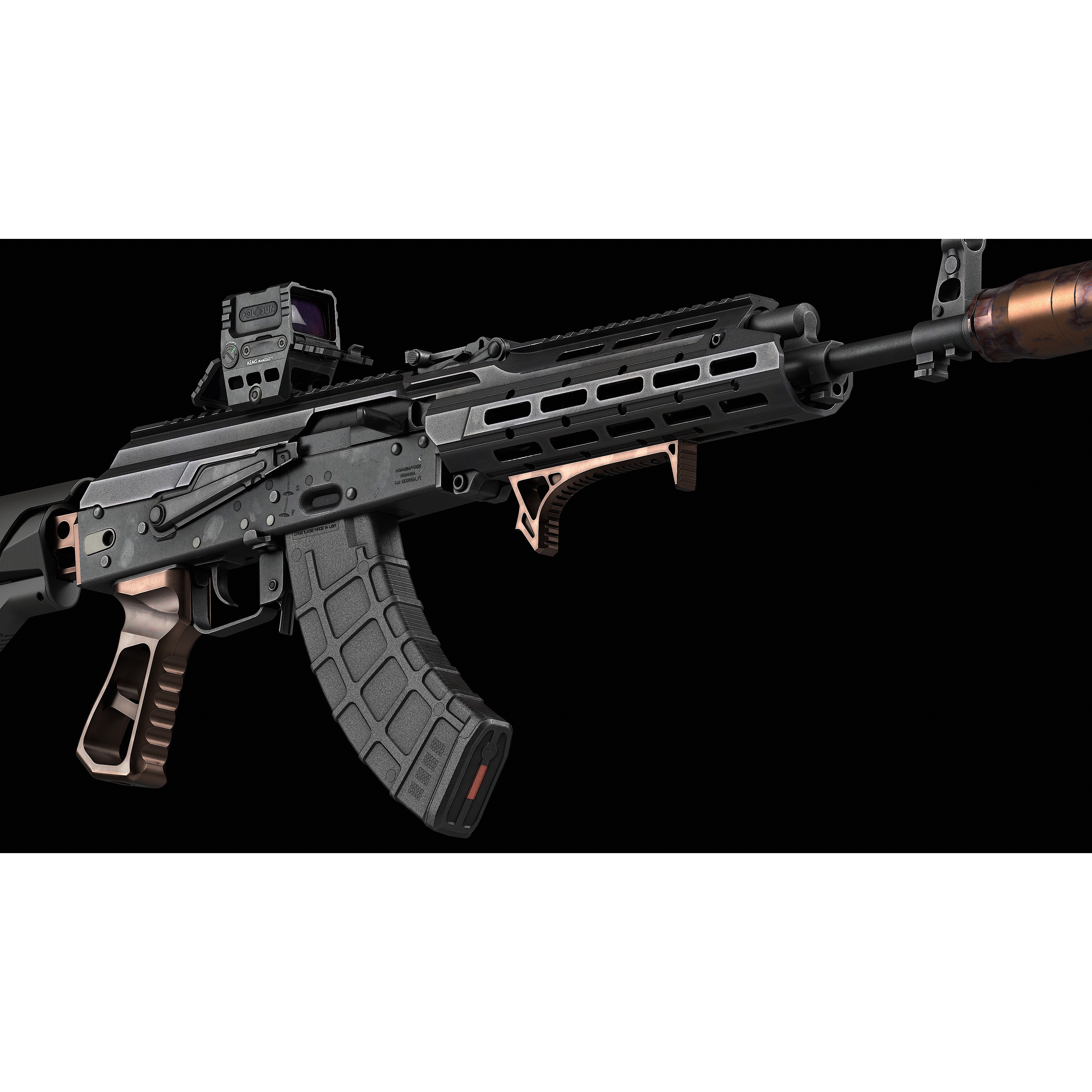 AK 103-104 - Low-Poly Game-Ready 3D Model - View 54
