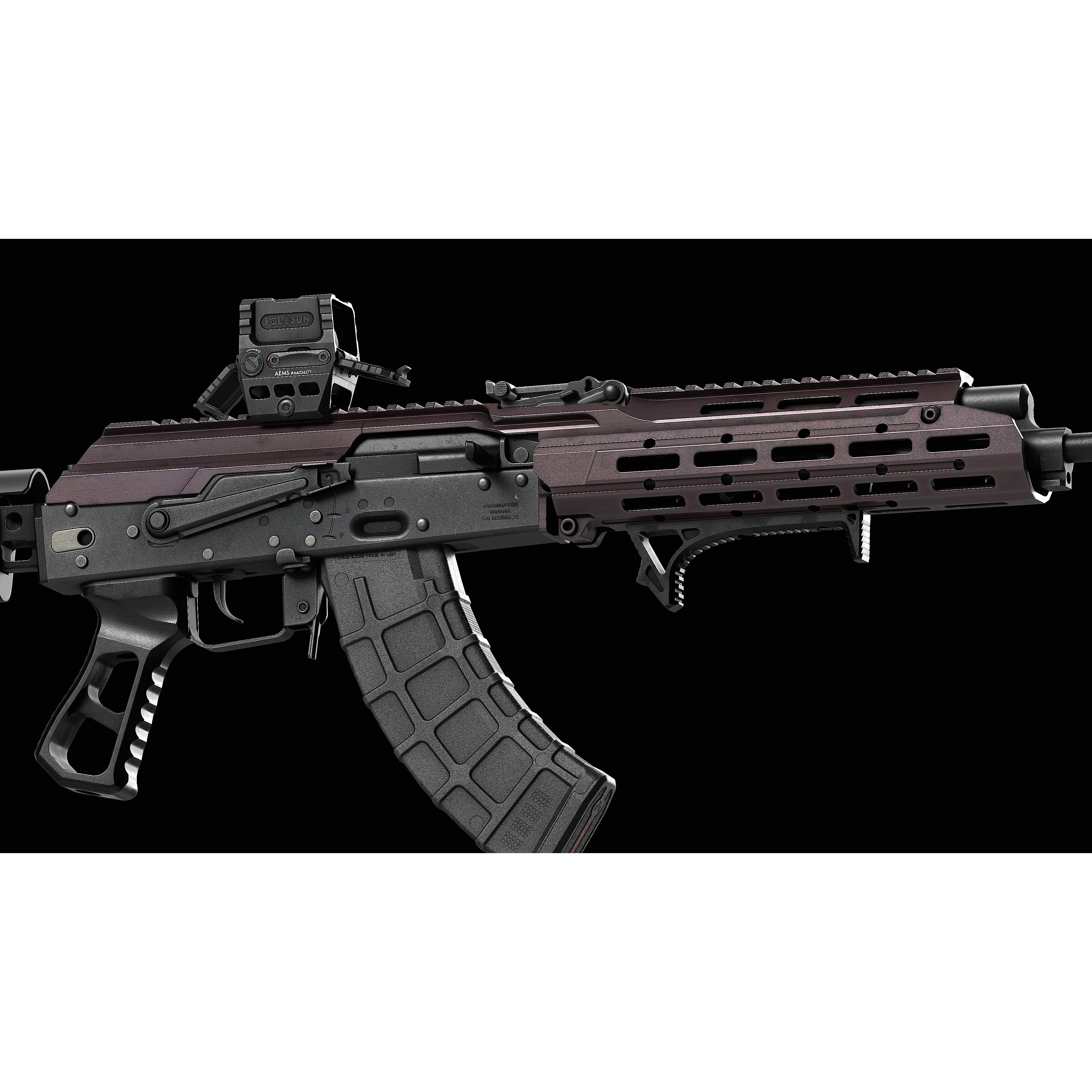 AK 103-104 - Low-Poly Game-Ready 3D Model - View 76