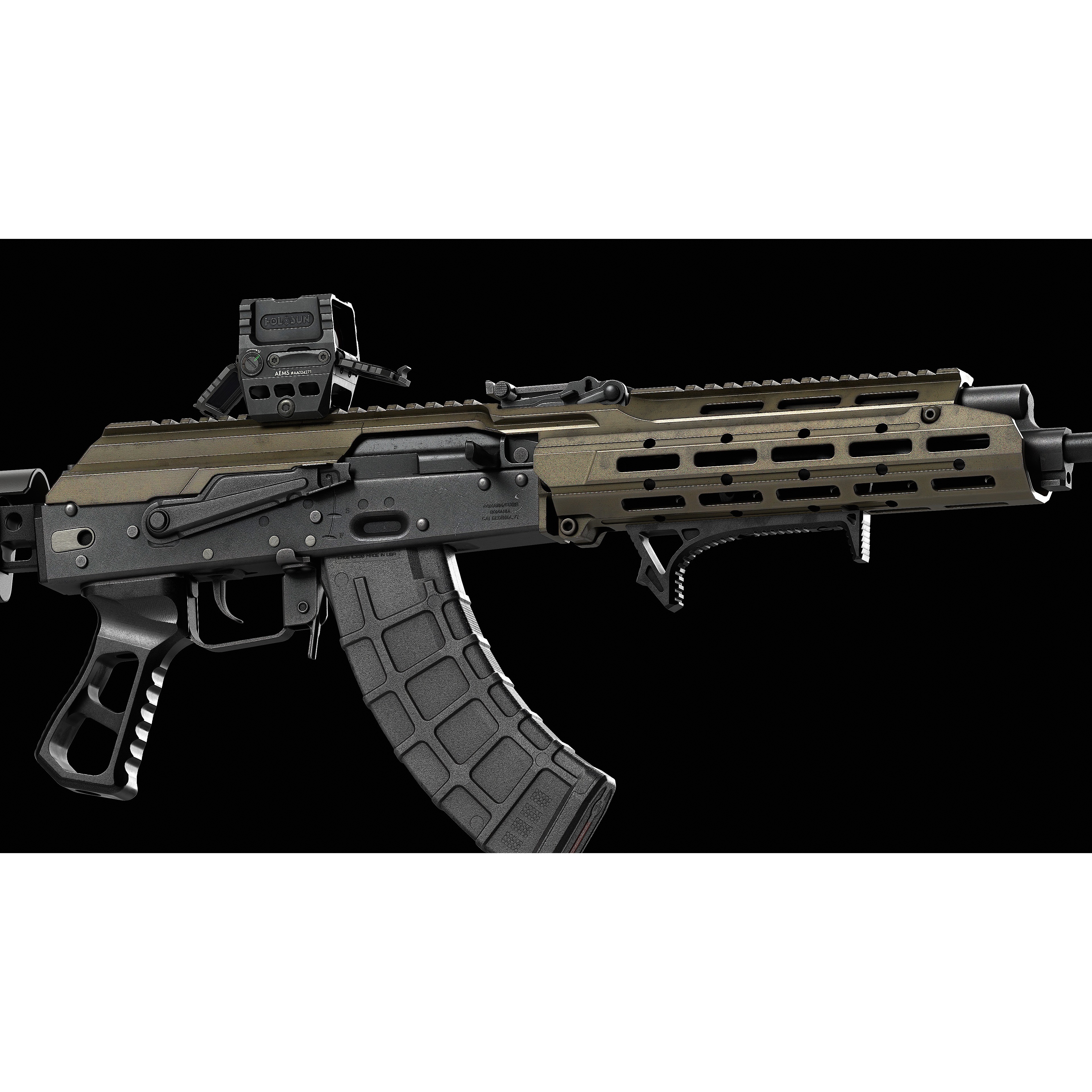 AK 103-104 - Low-Poly Game-Ready 3D Model - View 77