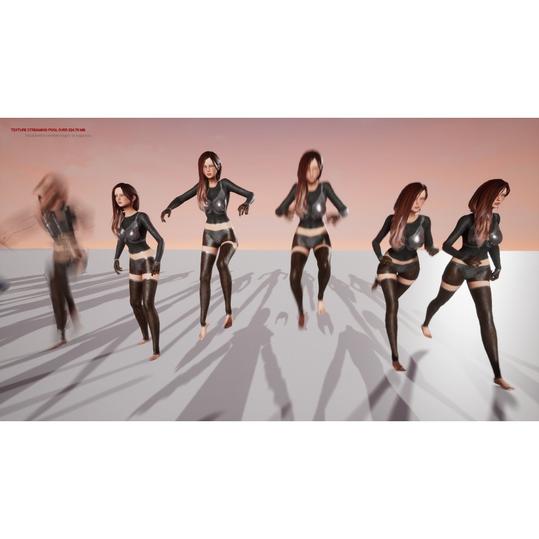 Knight Lady Kira 3D Model – Low Poly Rigged Character for Games - View 26