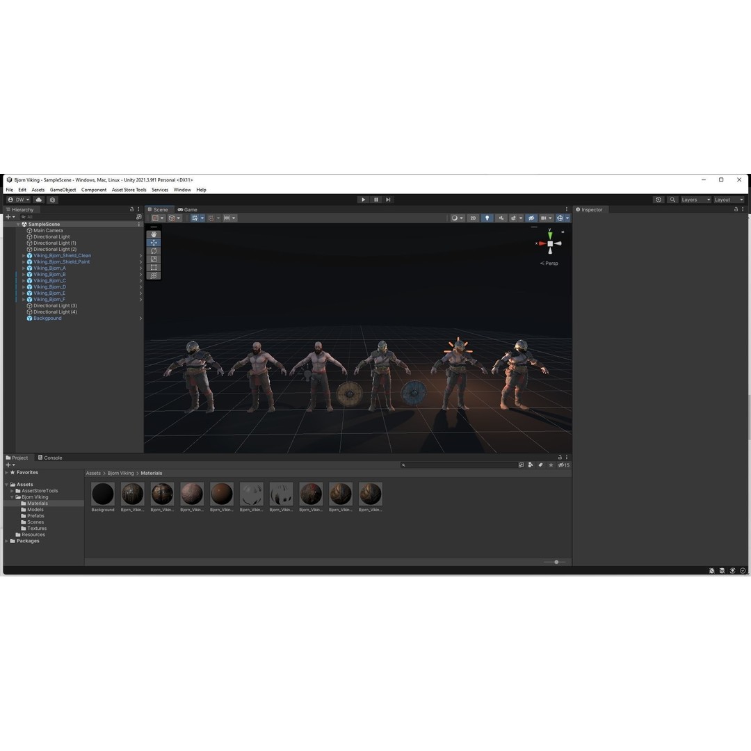 Bjorn Viking 3D Model – Low Poly Character, Rigged, PBR Textures - View 38