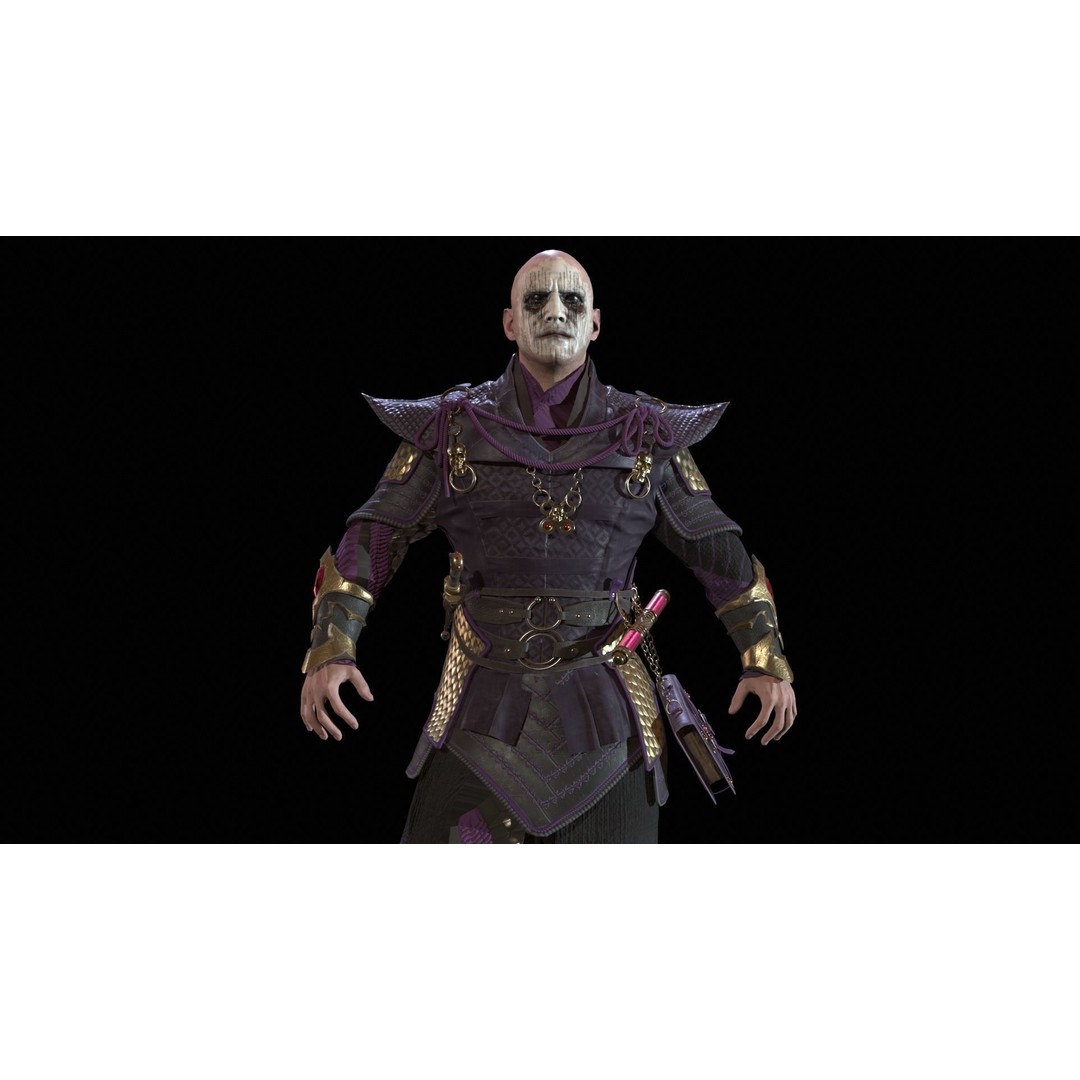 Dark Mage 3D Model – Low Poly Character with Animations, FBX - View 31