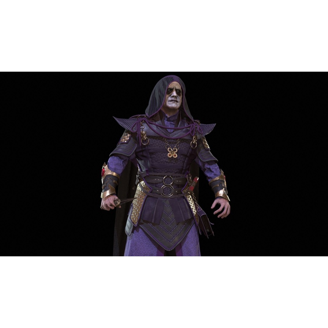 Dark Mage 3D Model – Low Poly Character with Animations, FBX - View 34