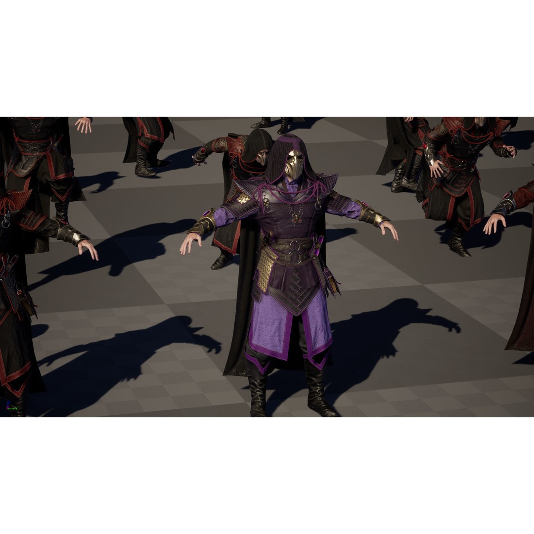 Dark Mage 3D Model – Low Poly Character with Animations, FBX - View 37