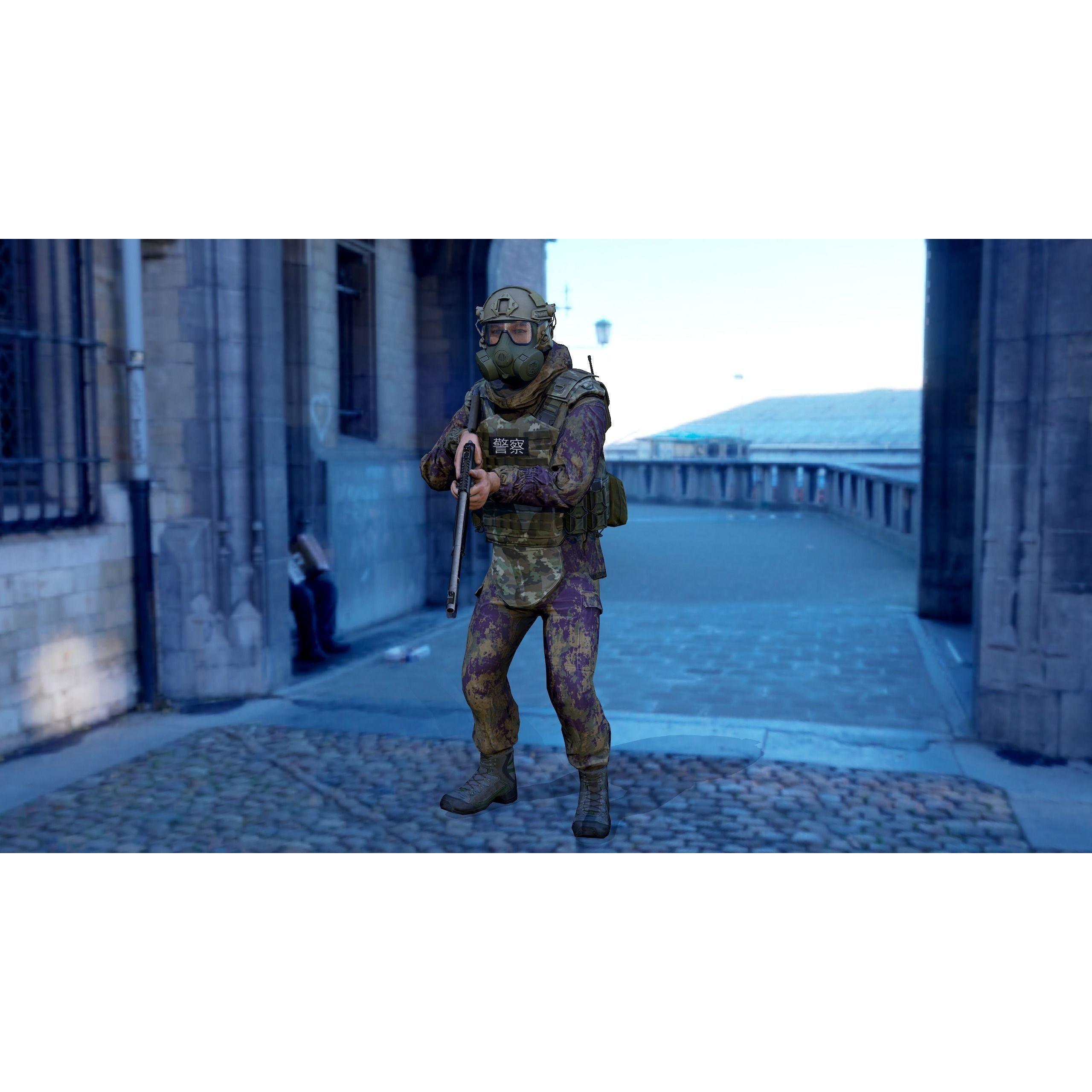 Modular Military Character - Low-Poly Game-Ready 3D Model - View 18