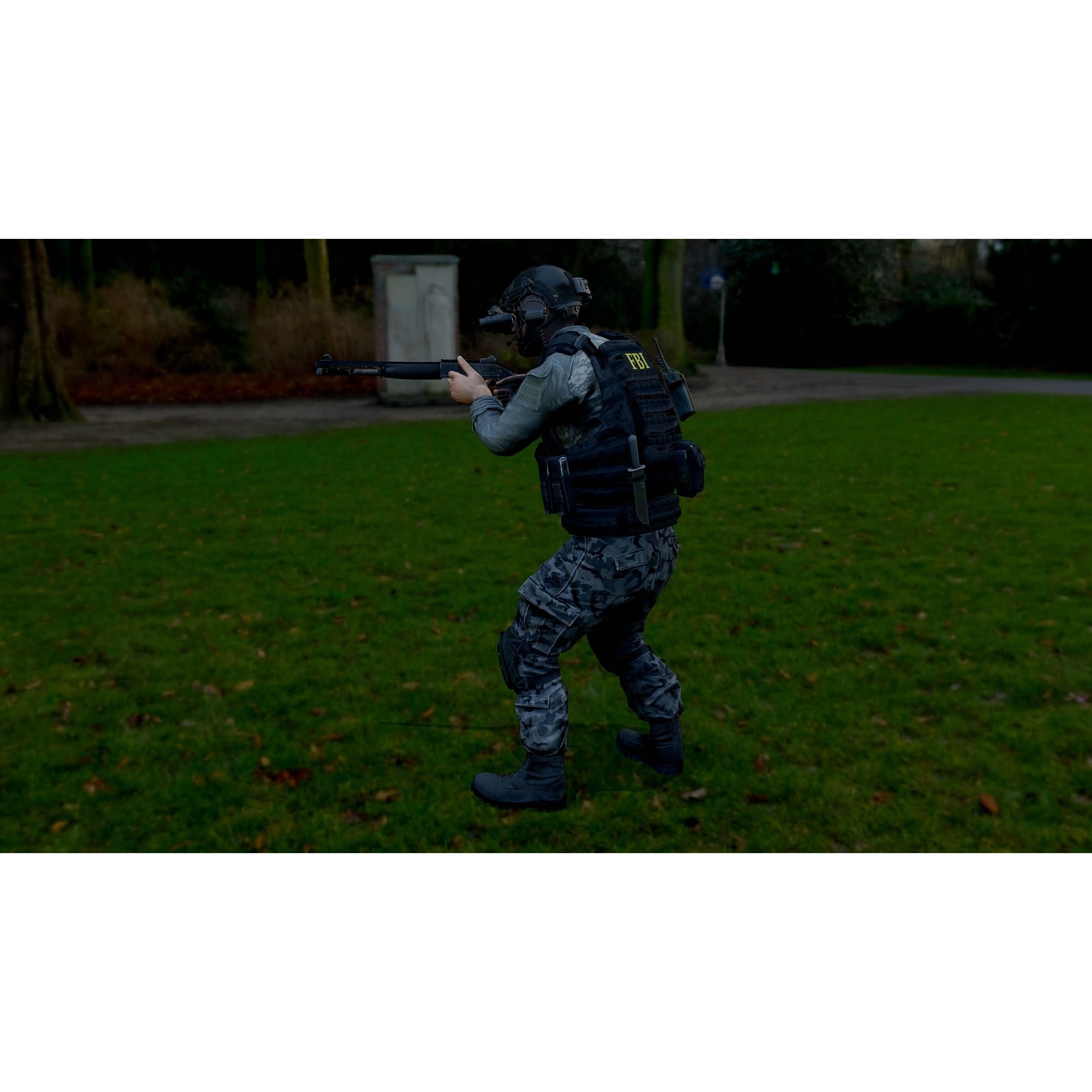 Modular Military Character - Low-Poly Game-Ready 3D Model - View 21