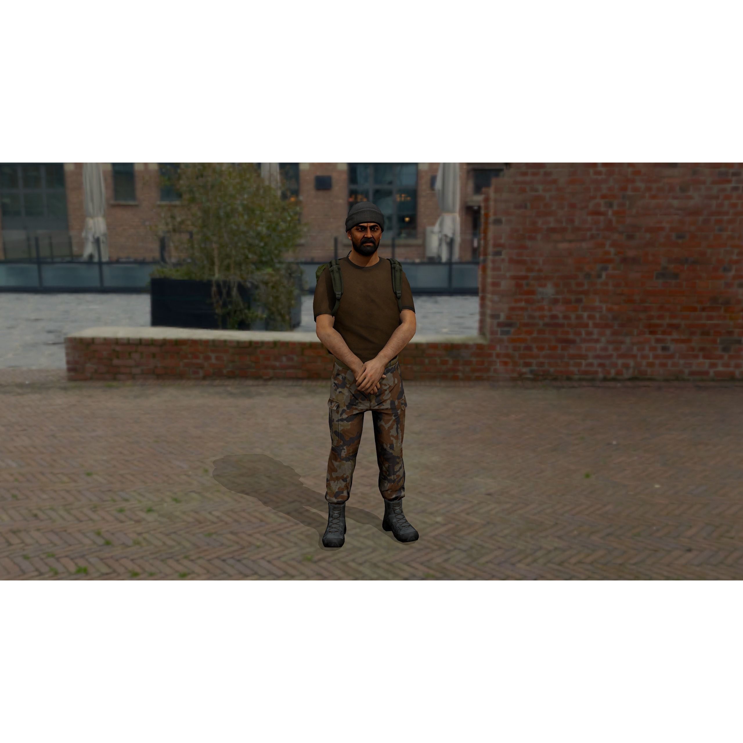 Modular Military Character - Low-Poly Game-Ready 3D Model - View 22