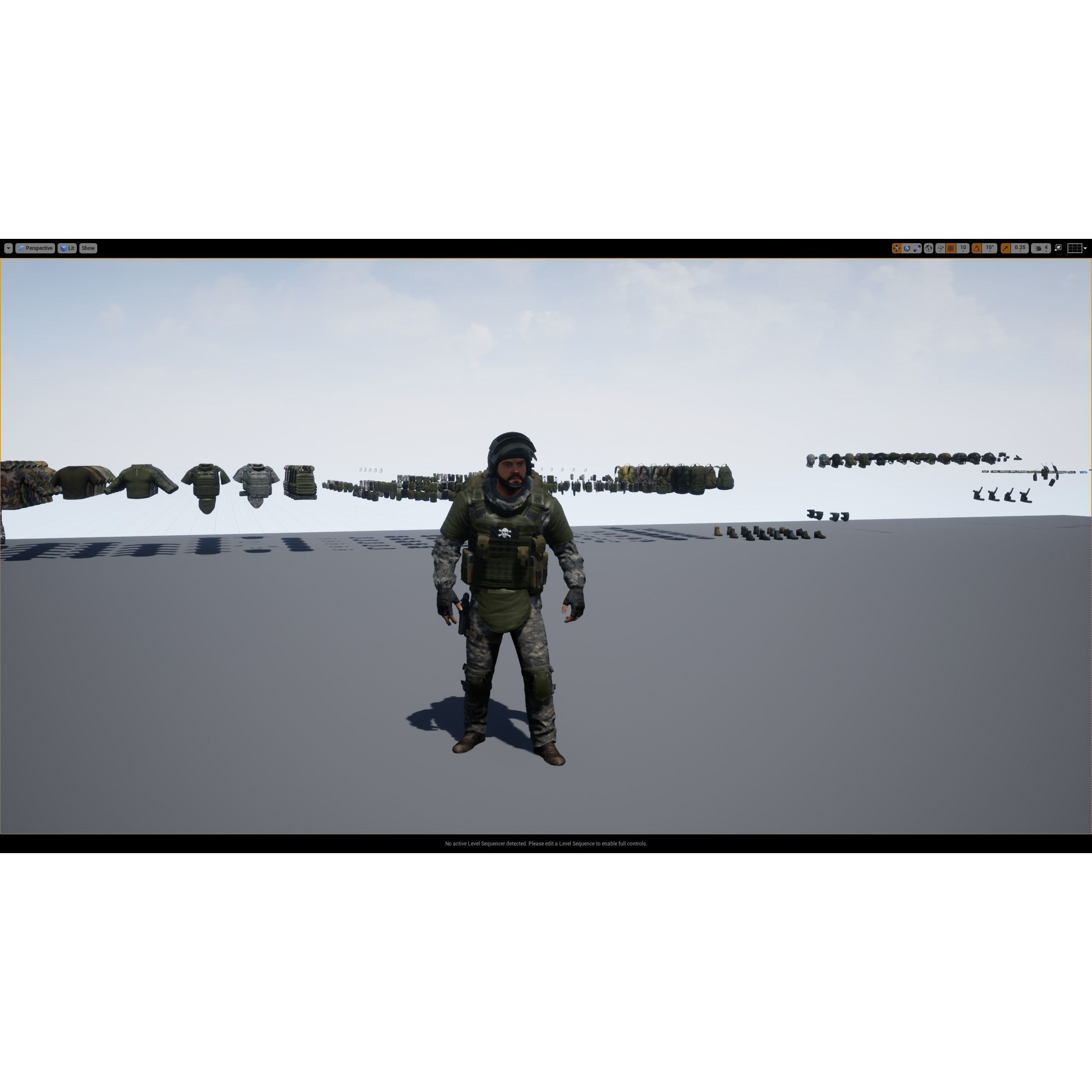 Modular Military Character - Low-Poly Game-Ready 3D Model - View 26