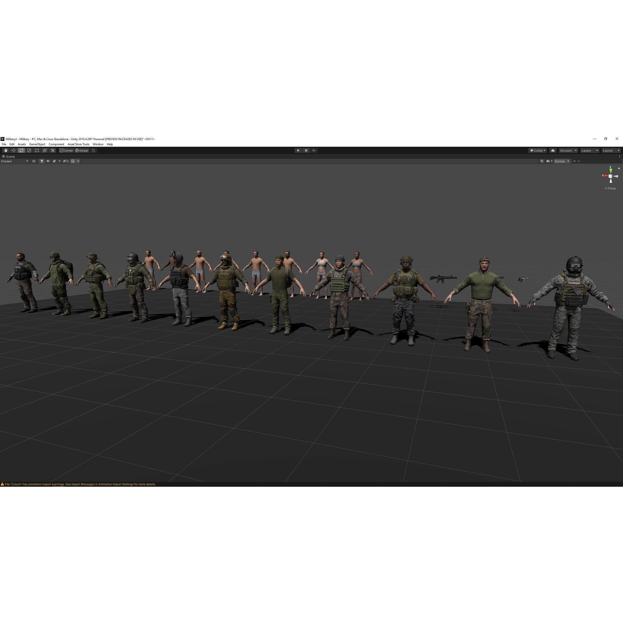 Modular Military Character - Low-Poly Game-Ready 3D Model - View 28