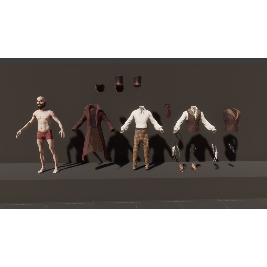 Dollsmith 3D Model – Low Poly Character with Blendshapes, FBX