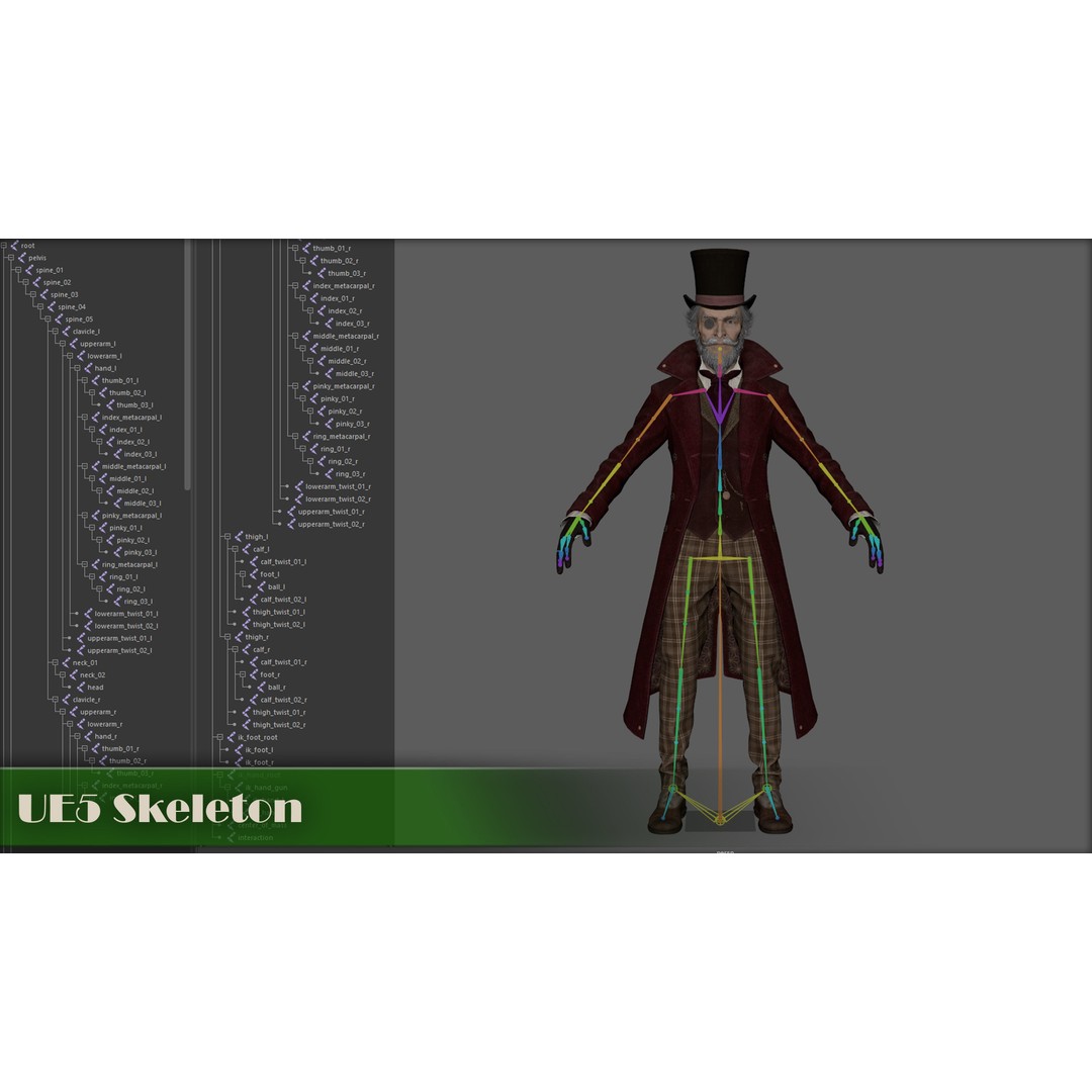 Dollsmith 3D Model – Low Poly Character with Blendshapes, FBX - View 20
