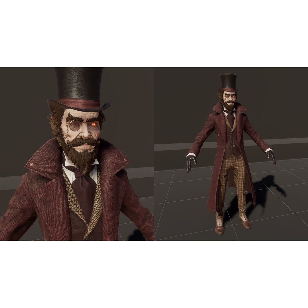 Dollsmith 3D Model – Low Poly Character with Blendshapes, FBX - View 21