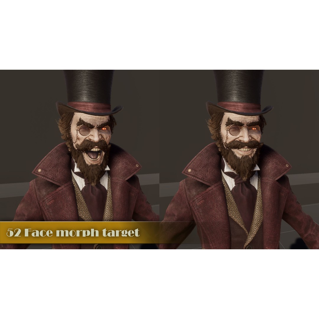 Dollsmith 3D Model – Low Poly Character with Blendshapes, FBX - View 22