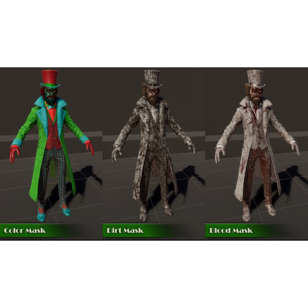Dollsmith 3D Model – Low Poly Character with Blendshapes, FBX - View 24