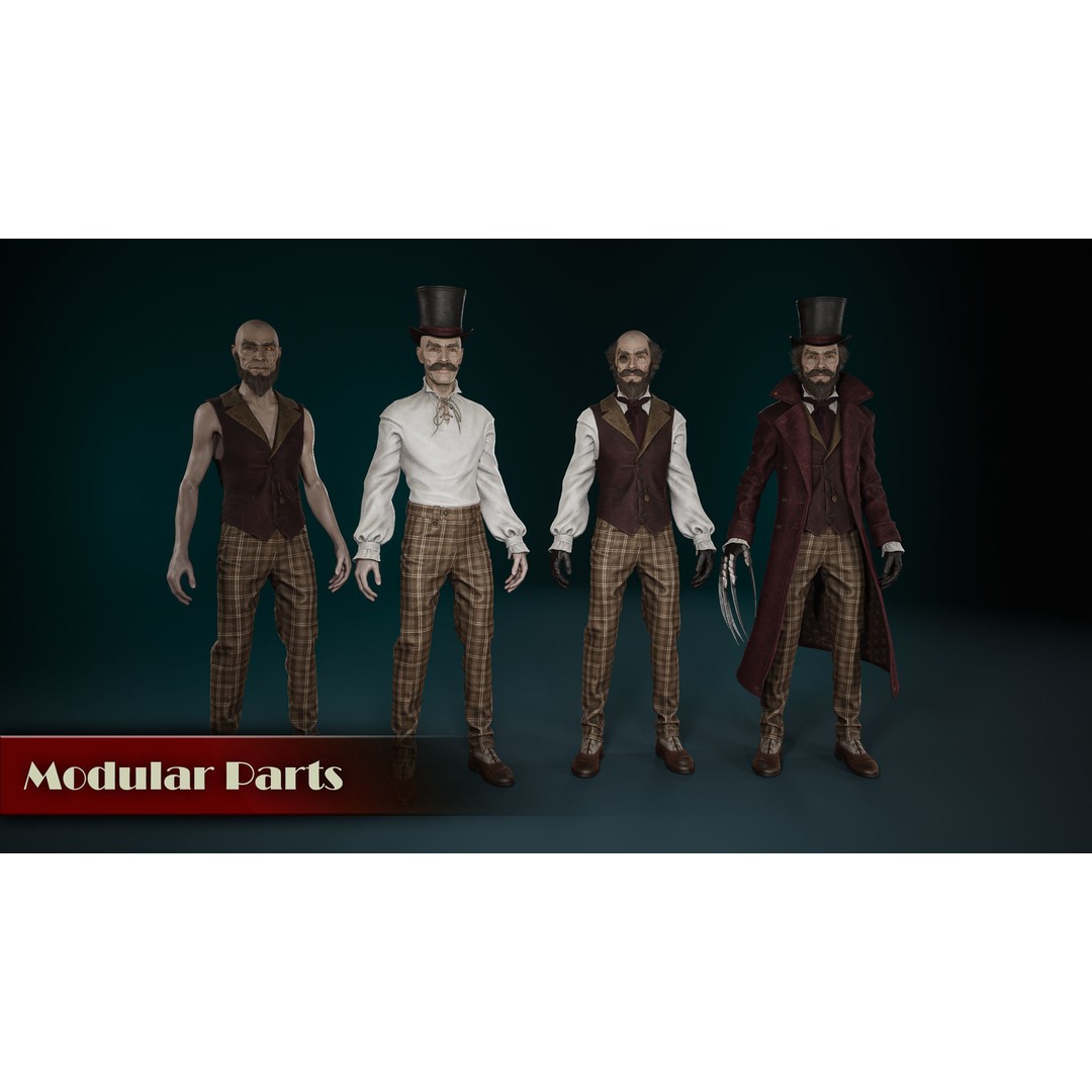 Dollsmith 3D Model – Low Poly Character with Blendshapes, FBX - View 6