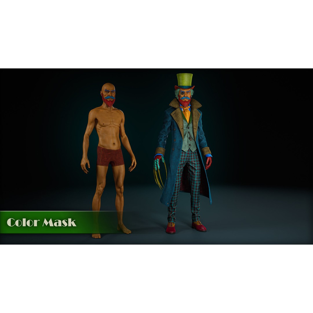 Dollsmith 3D Model – Low Poly Character with Blendshapes, FBX - View 8