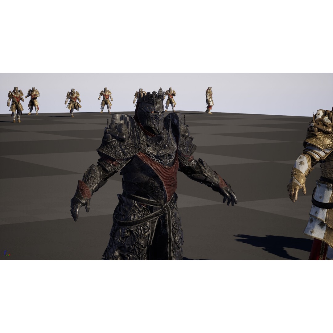 Paladin 3D Model – Low Poly Character Asset, Rigged, FBX - View 31
