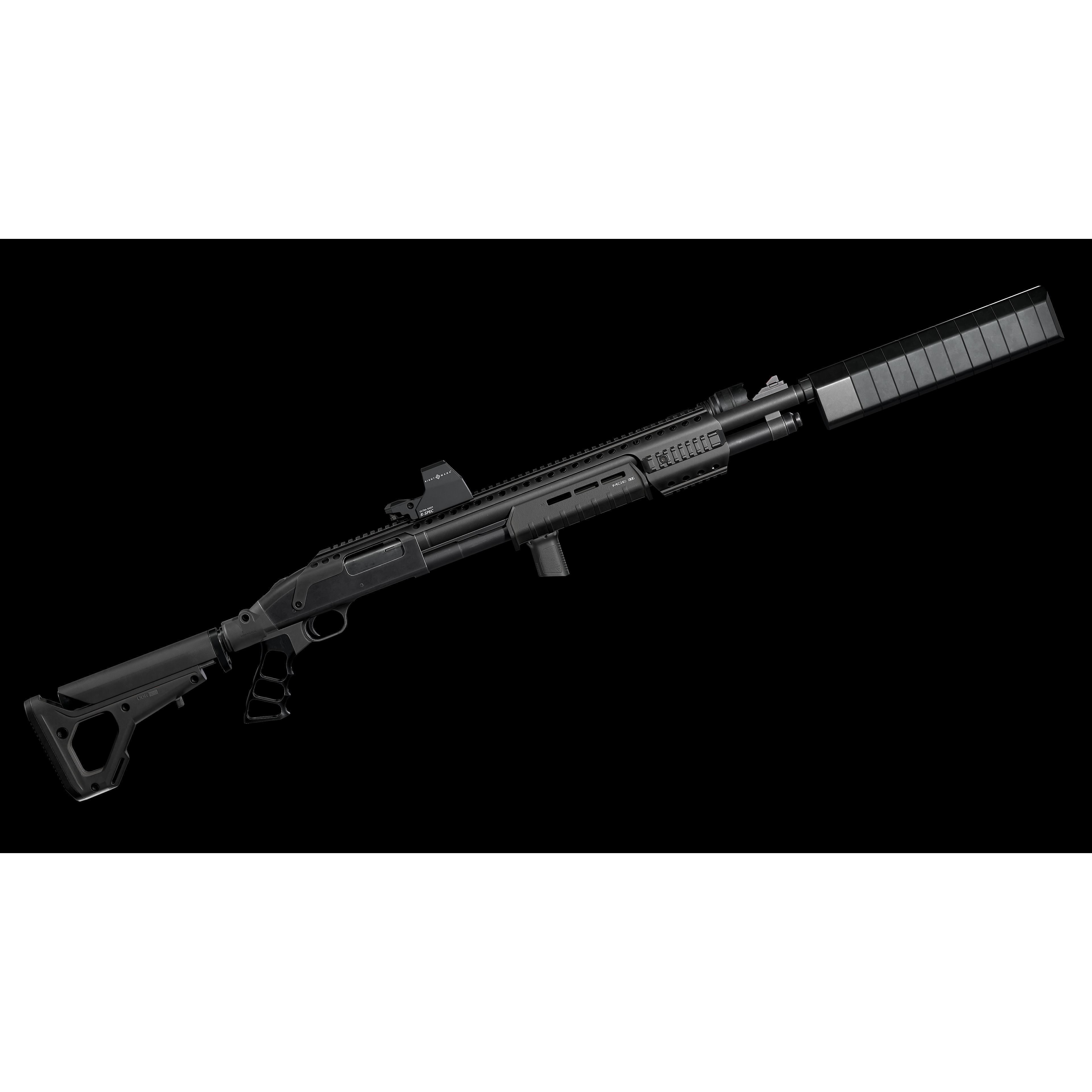 Mossberg 590 Tactical Shotgun - Low-Poly Game-Ready 3D Model - View 15