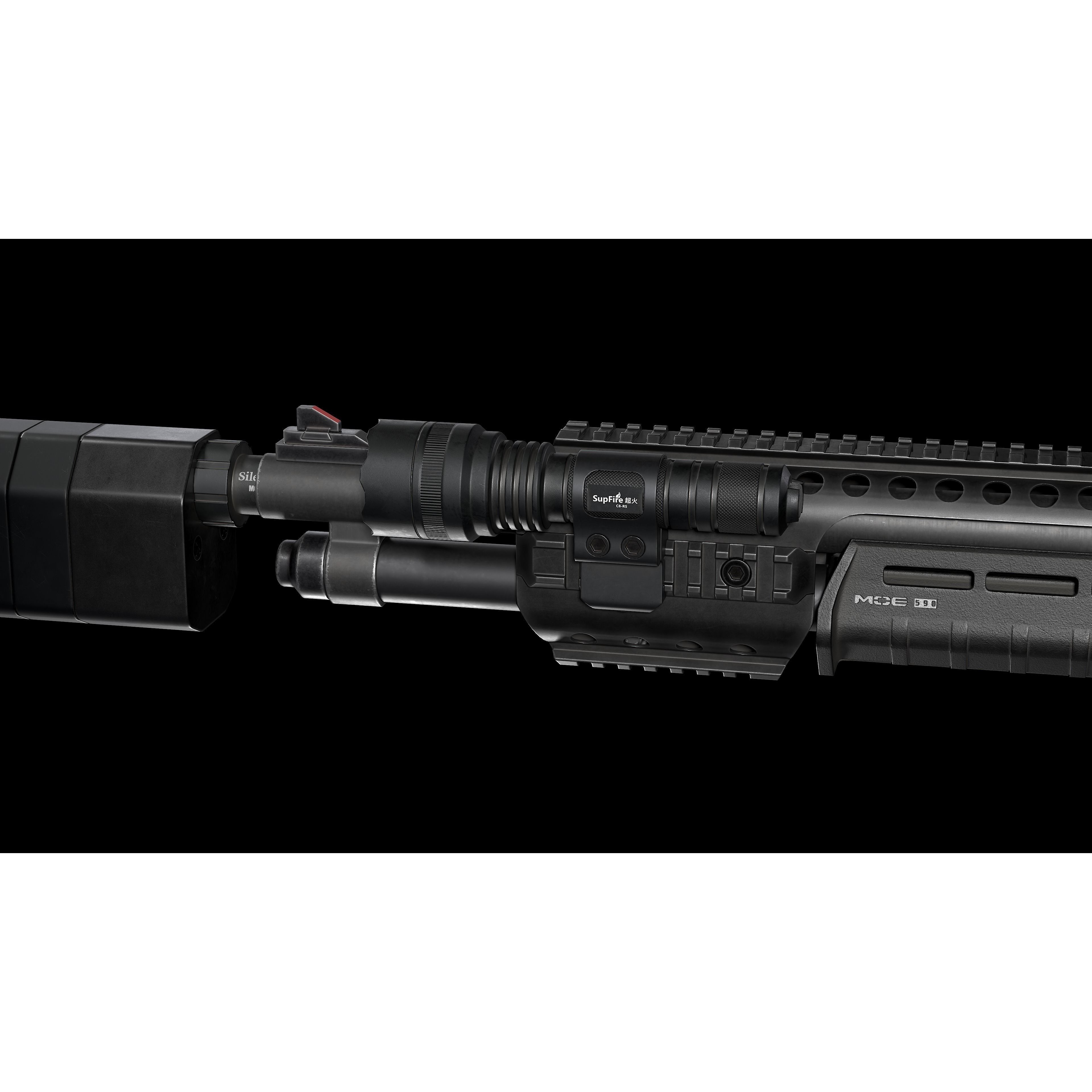 Mossberg 590 Tactical Shotgun - Low-Poly Game-Ready 3D Model - View 22