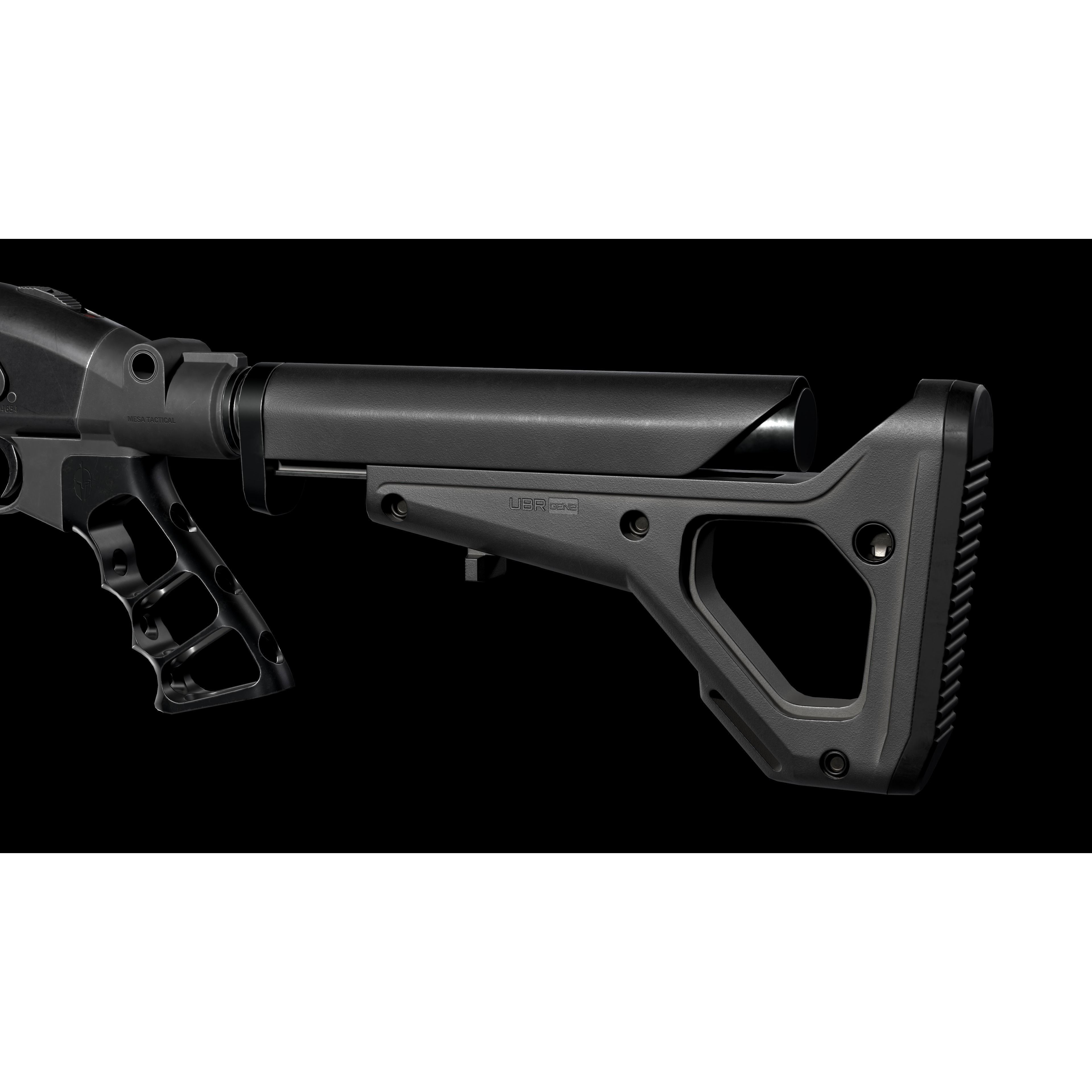 Mossberg 590 Tactical Shotgun - Low-Poly Game-Ready 3D Model - View 25