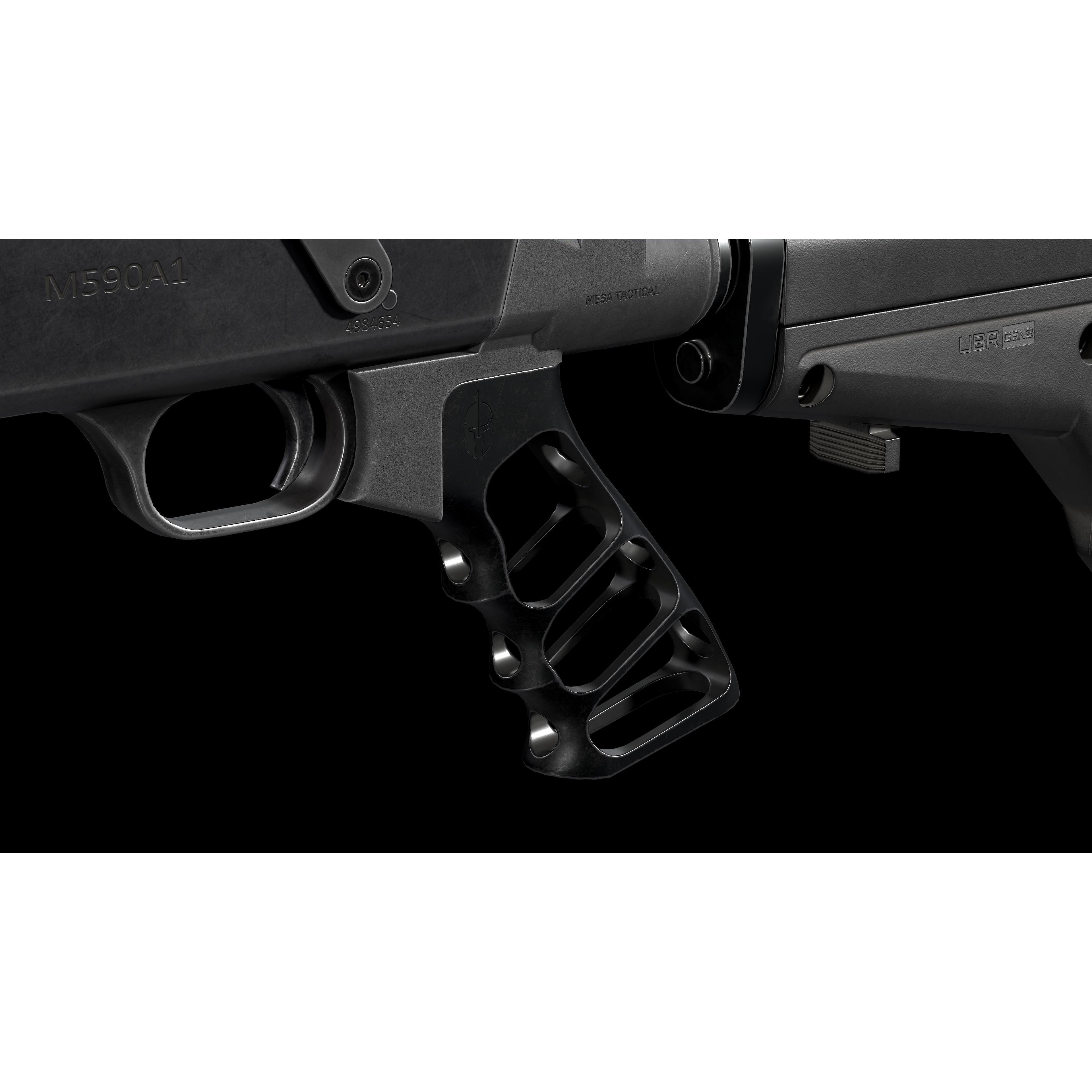 Mossberg 590 Tactical Shotgun - Low-Poly Game-Ready 3D Model - View 28