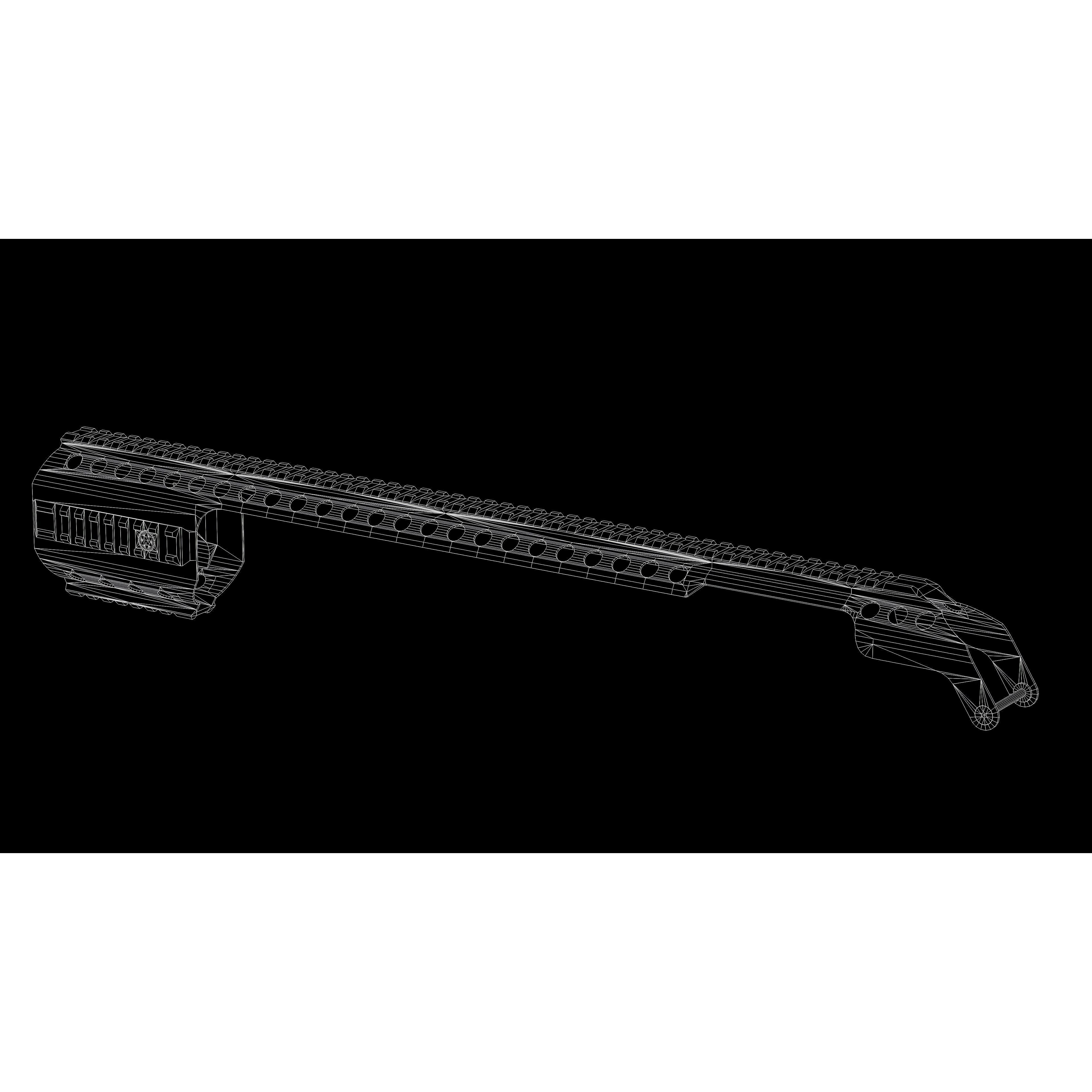 Mossberg 590 Tactical Shotgun - Low-Poly Game-Ready 3D Model - View 37