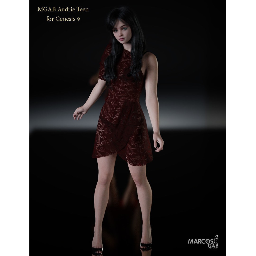 Audrie 3D Model – Realistic Female Character for Genesis 9, Rigged