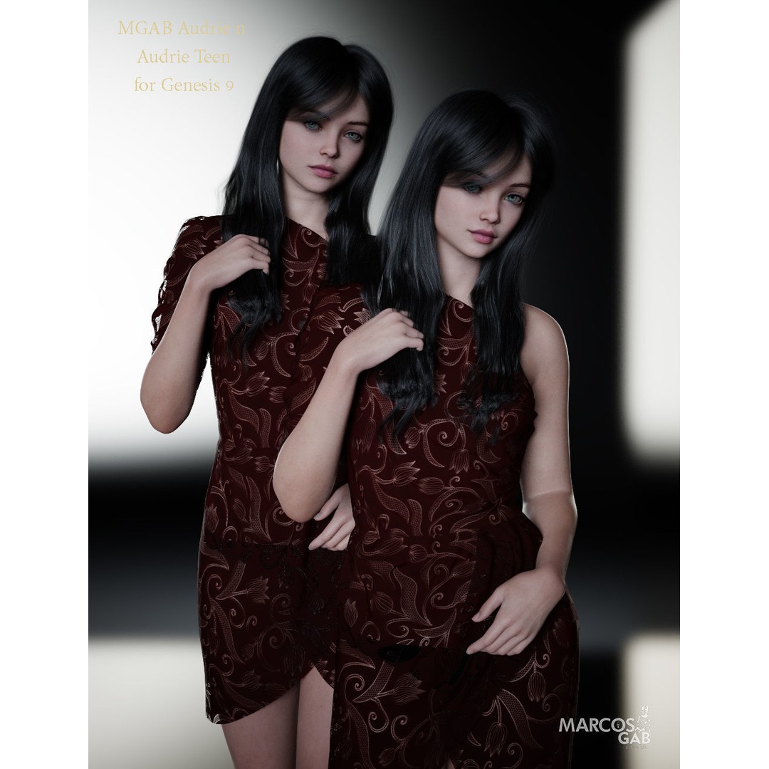 Audrie 3D Model – Realistic Female Character for Genesis 9, Rigged - View 22
