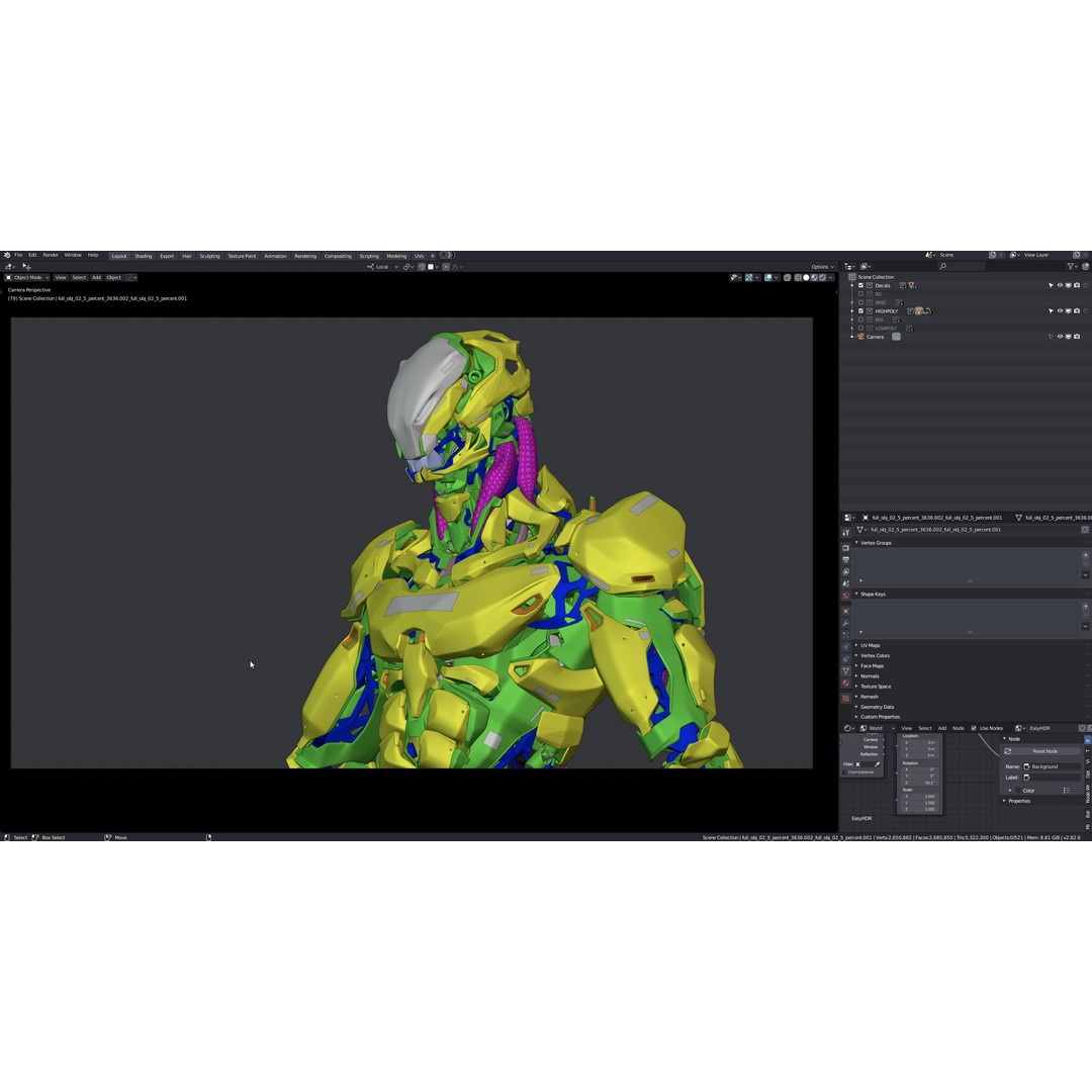 Robot Character 3D Model – Low Poly Game Ready, FBX, Blender - View 15