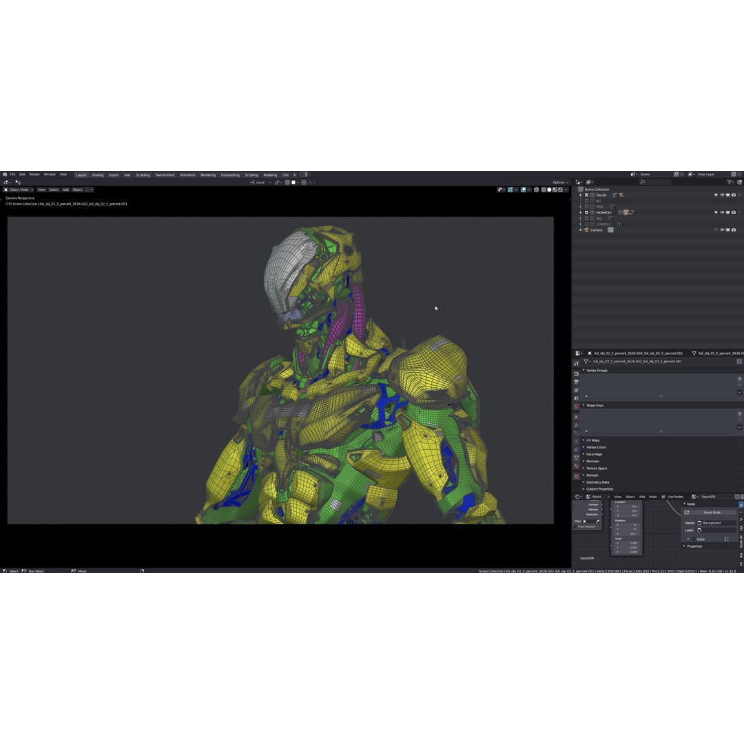 Robot Character 3D Model – Low Poly Game Ready, FBX, Blender - View 16