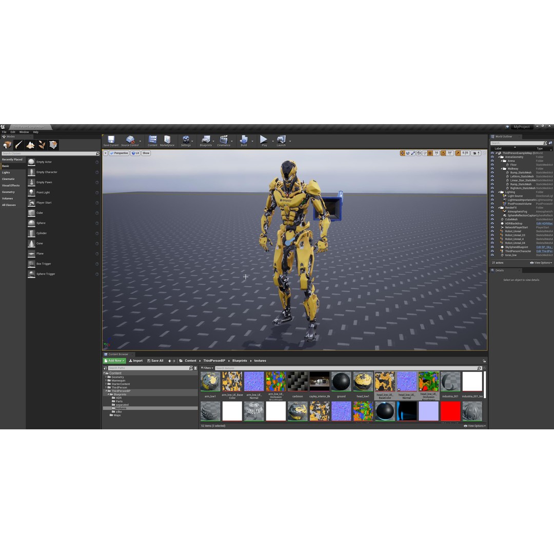 Robot Character 3D Model – Low Poly Game Ready, FBX, Blender - View 18
