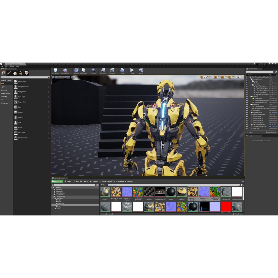 Robot Character 3D Model – Low Poly Game Ready, FBX, Blender - View 20
