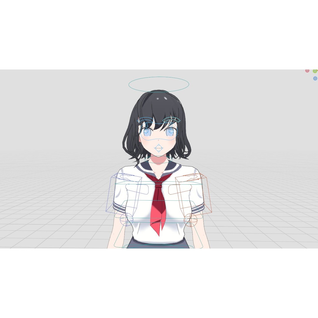 Anime Student Girls 3D Model – Stylized Low-Poly Characters, Blender - View 28