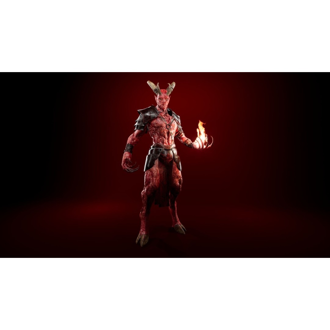Azrakul Demon 3D Model – Low Poly Game-Ready Character, FBX, PBR - View 3