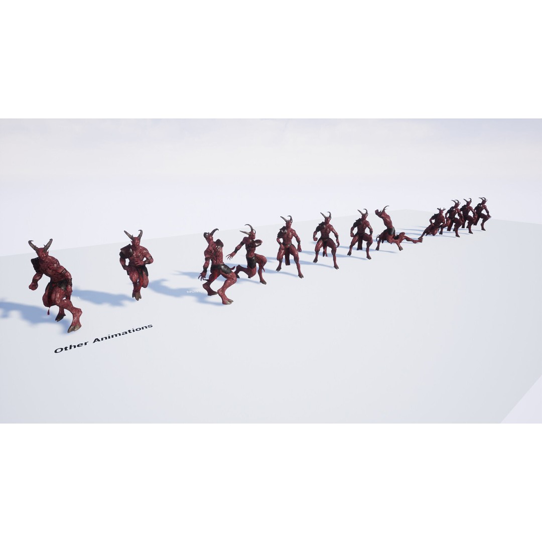 Azrakul Demon 3D Model – Low Poly Game-Ready Character, FBX, PBR - View 34