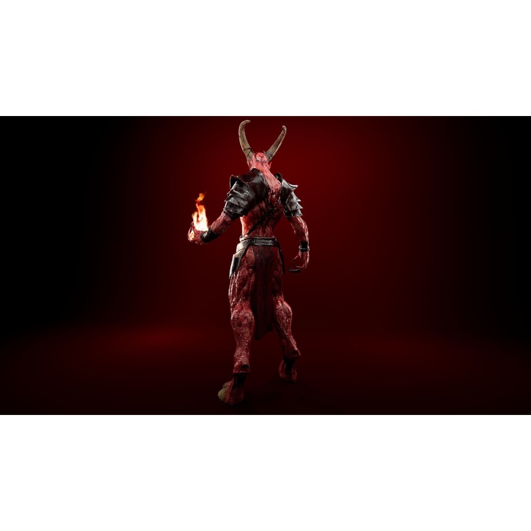 Azrakul Demon 3D Model – Low Poly Game-Ready Character, FBX, PBR - View 4
