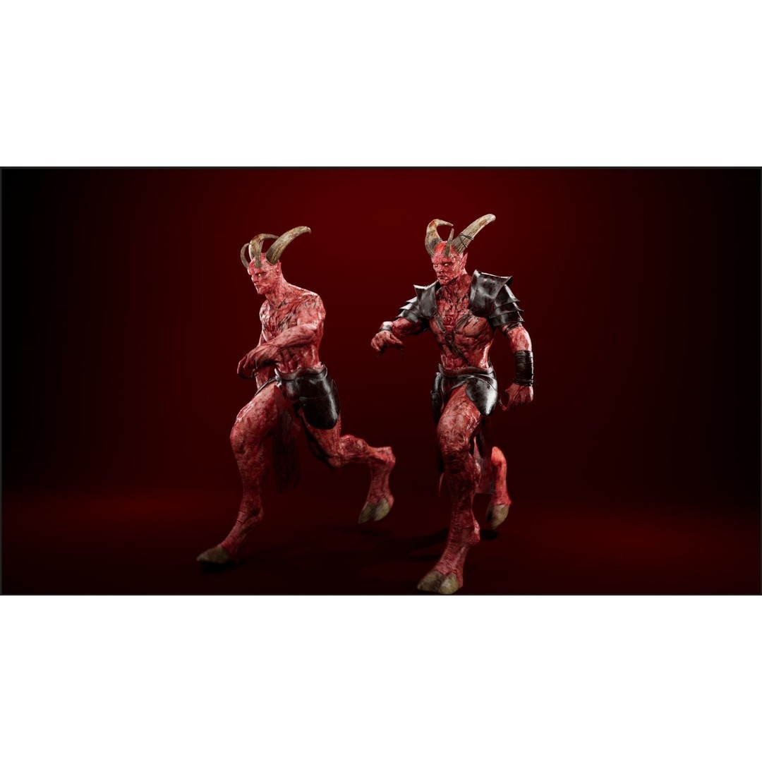 Azrakul Demon 3D Model – Low Poly Game-Ready Character, FBX, PBR - View 9