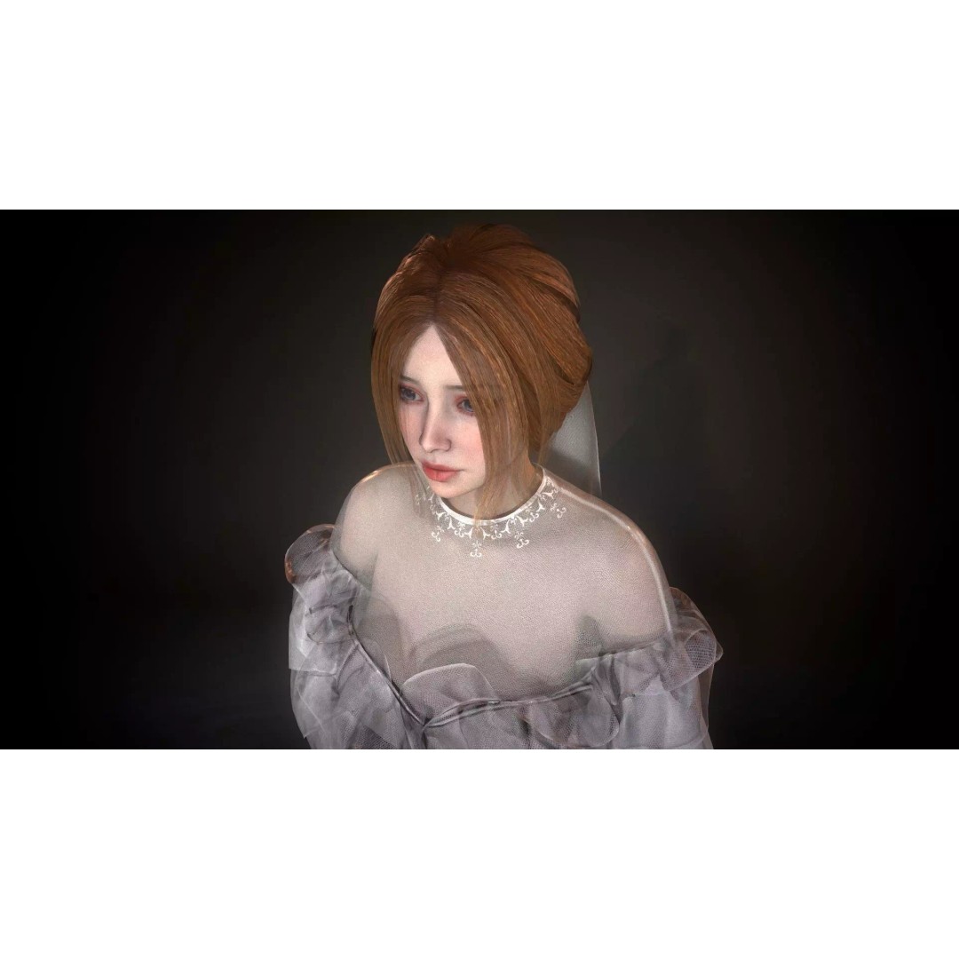 Bride 3D Model – Low Poly Rigged Character for Game Development, FBX - View 13