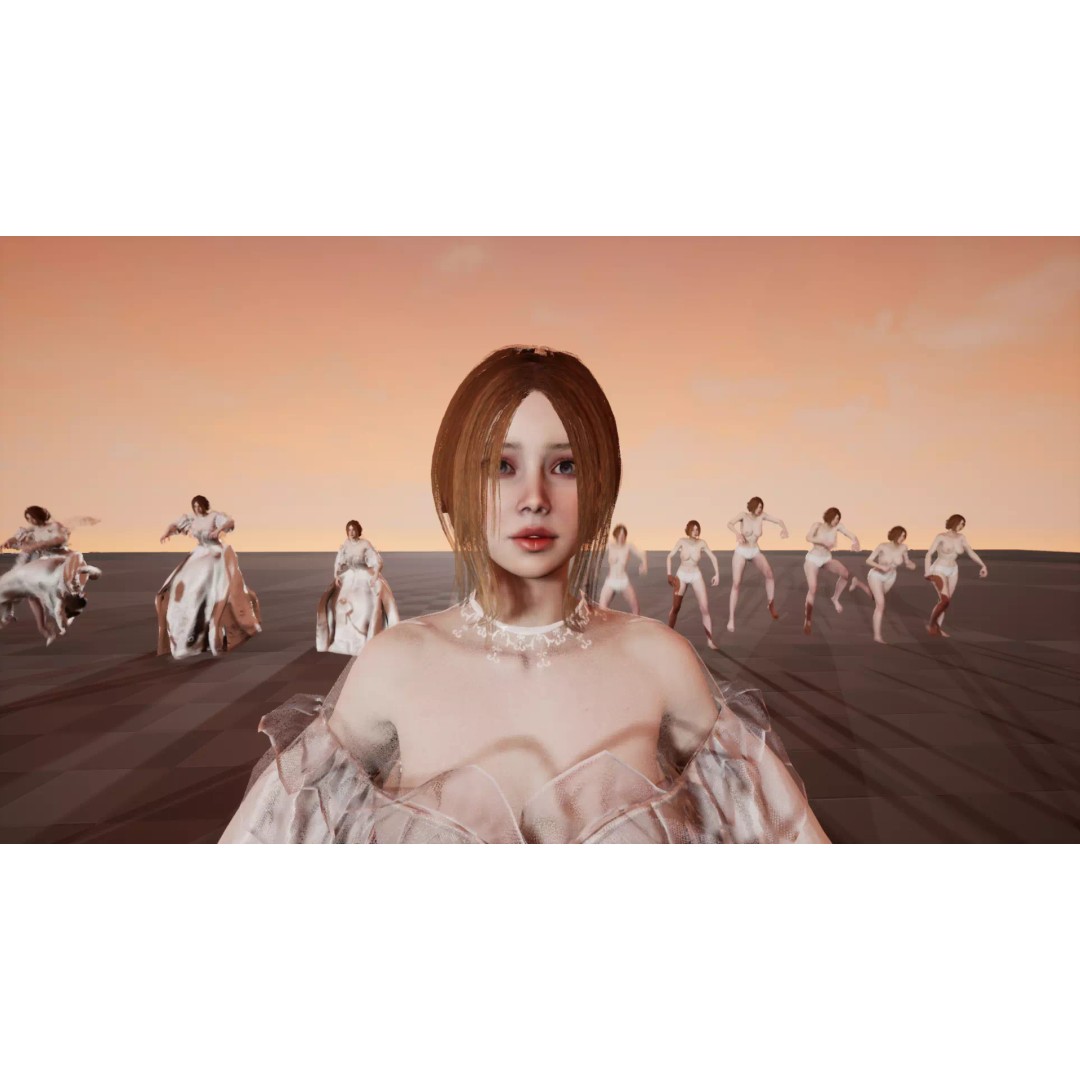 Bride 3D Model – Low Poly Rigged Character for Game Development, FBX - View 16