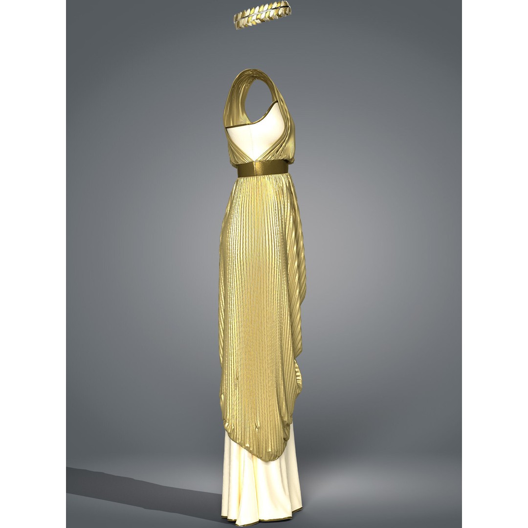 The Greek Grace Collection 3D Model – Elegant Women's Garments, FBX/OBJ - View 14