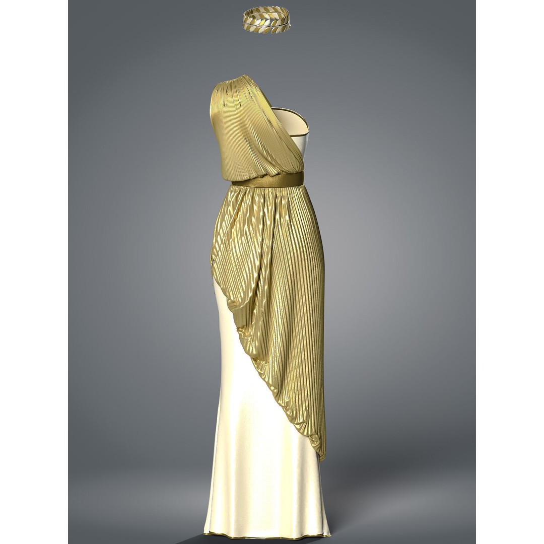 The Greek Grace Collection 3D Model – Elegant Women's Garments, FBX/OBJ - View 15