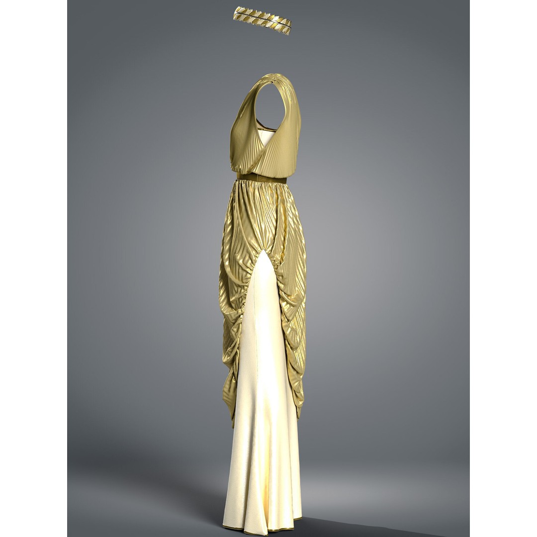 The Greek Grace Collection 3D Model – Elegant Women's Garments, FBX/OBJ - View 16