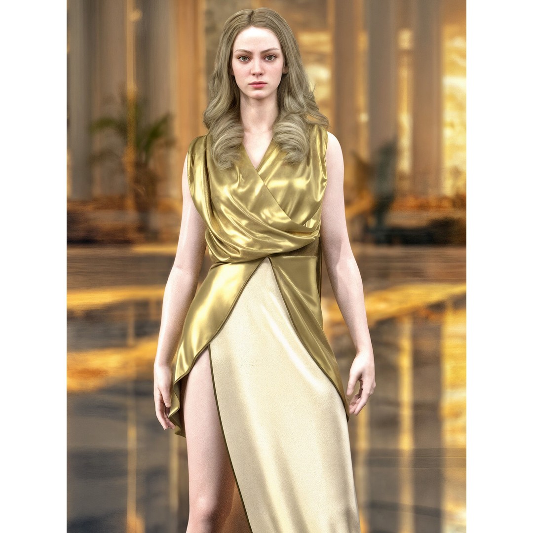 The Greek Grace Collection 3D Model – Elegant Women's Garments, FBX/OBJ - View 18