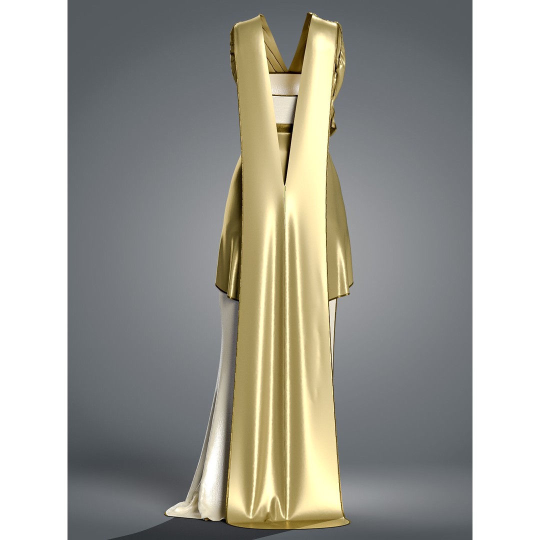 The Greek Grace Collection 3D Model – Elegant Women's Garments, FBX/OBJ - View 22