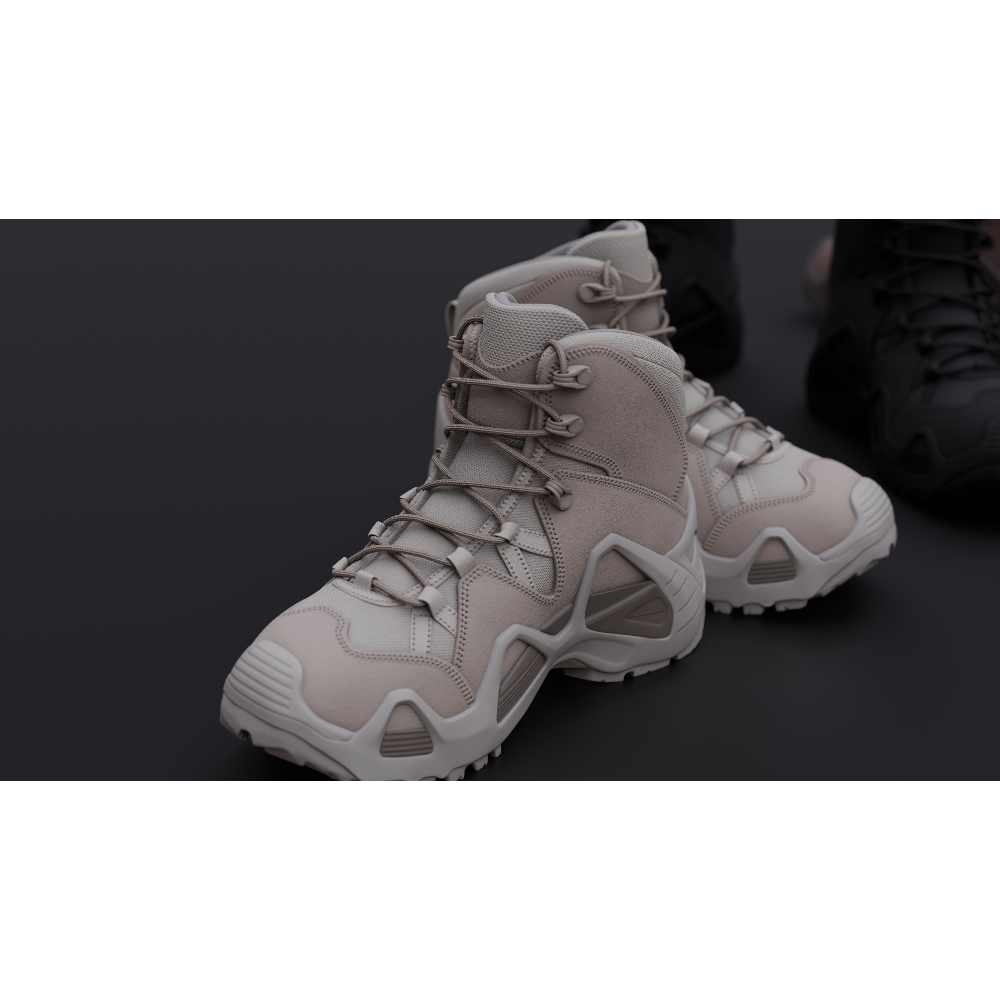 Lowa Zephyr Tactical Boots - Low-Poly Game-Ready 3D Model - View 10
