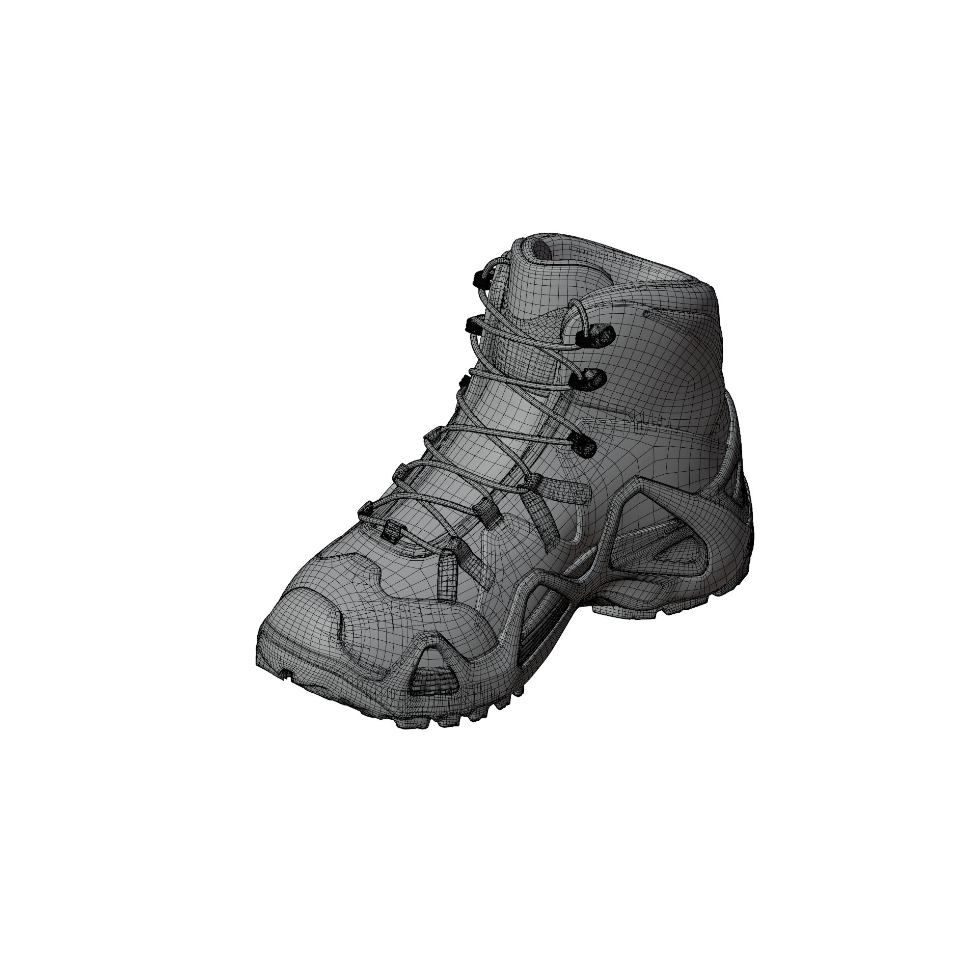 Lowa Zephyr Tactical Boots - Low-Poly Game-Ready 3D Model - View 19