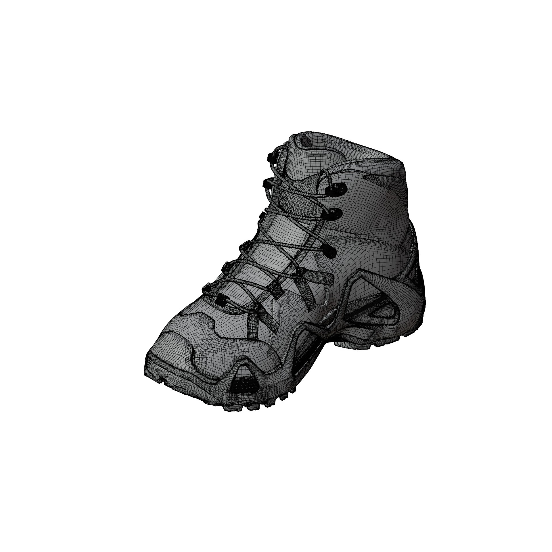 Lowa Zephyr Tactical Boots - Low-Poly Game-Ready 3D Model - View 20