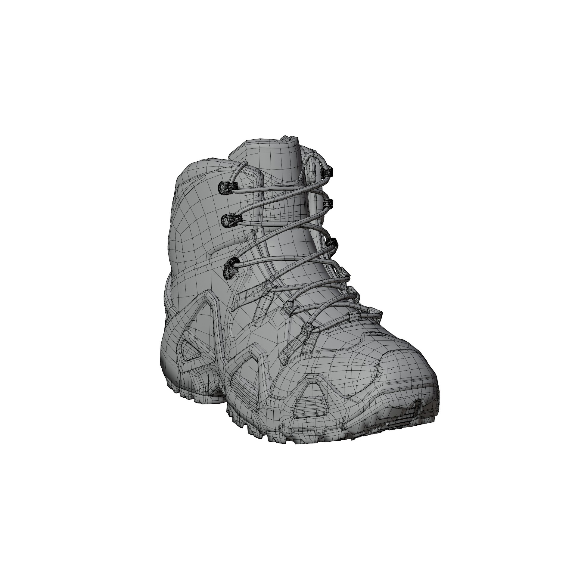 Lowa Zephyr Tactical Boots - Low-Poly Game-Ready 3D Model - View 21
