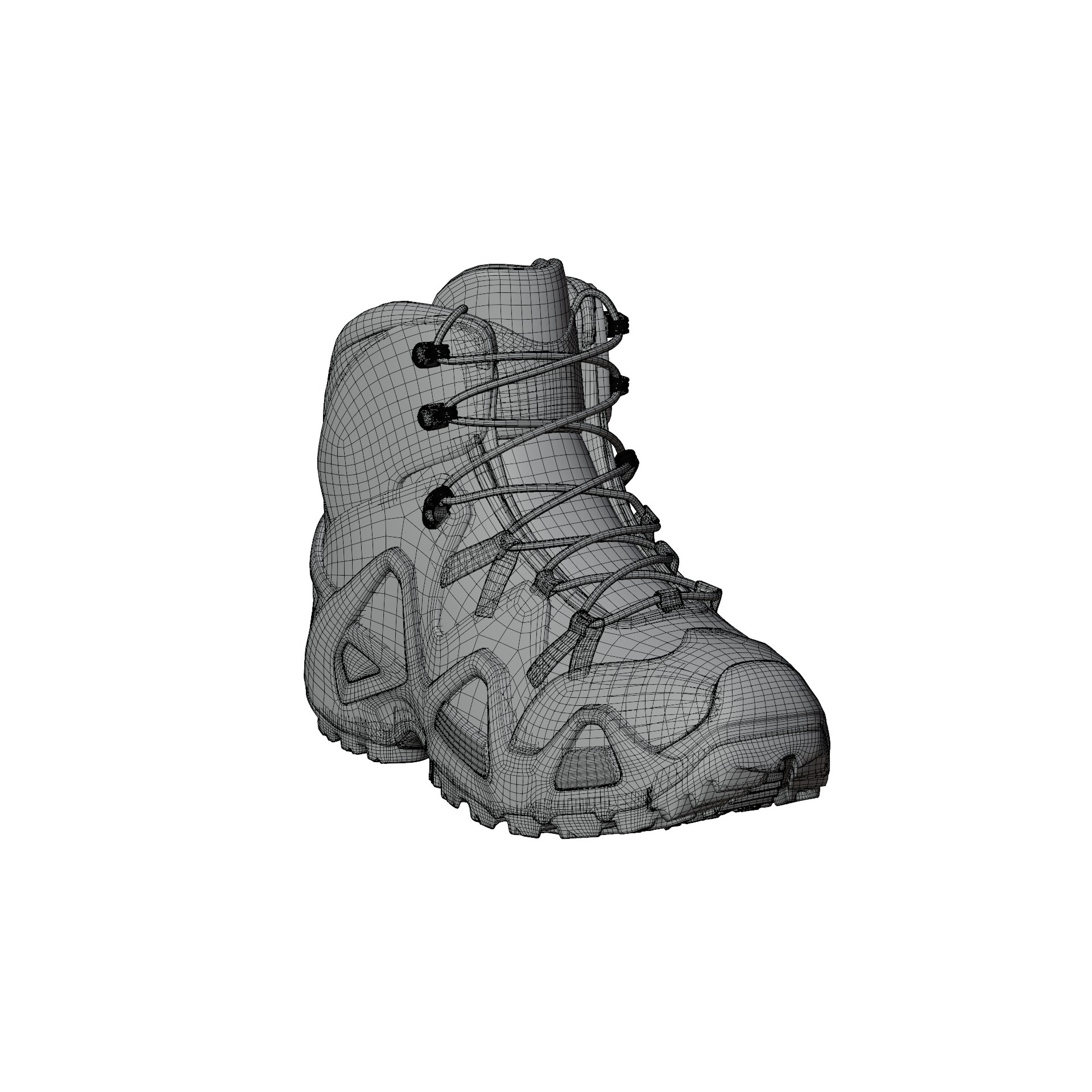Lowa Zephyr Tactical Boots - Low-Poly Game-Ready 3D Model - View 22