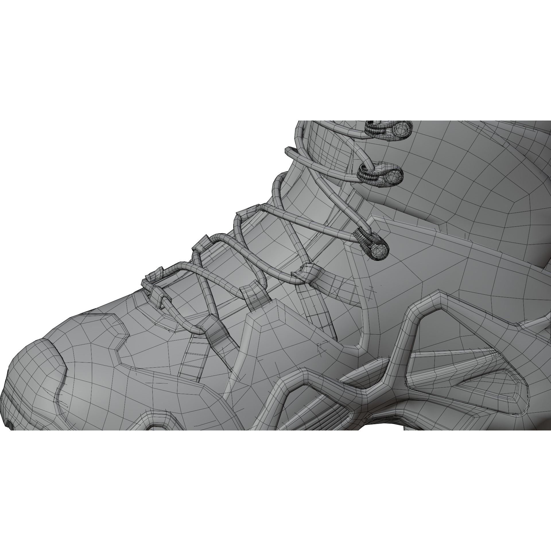 Lowa Zephyr Tactical Boots - Low-Poly Game-Ready 3D Model - View 27